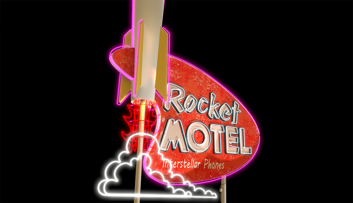 Motel 1950 Sign